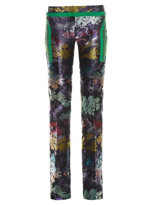 Marco De Vincenzo Slim-leg Jacquard Trousers