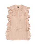 Giambattista Valli Ruffle-trimmed Silk-georgette Blouse