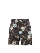 Erdem - Lucas Floral-print Cotton-blend Gabardine Shorts - Mens - Multi