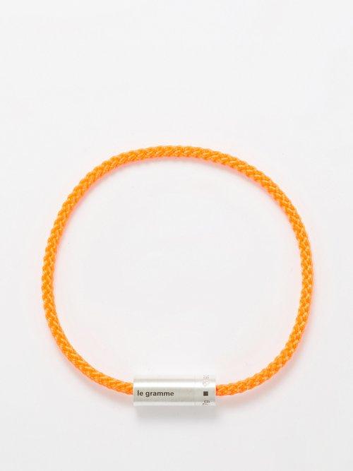 Le Gramme - 7g Sterling-silver Cable Bracelet - Mens - Orange