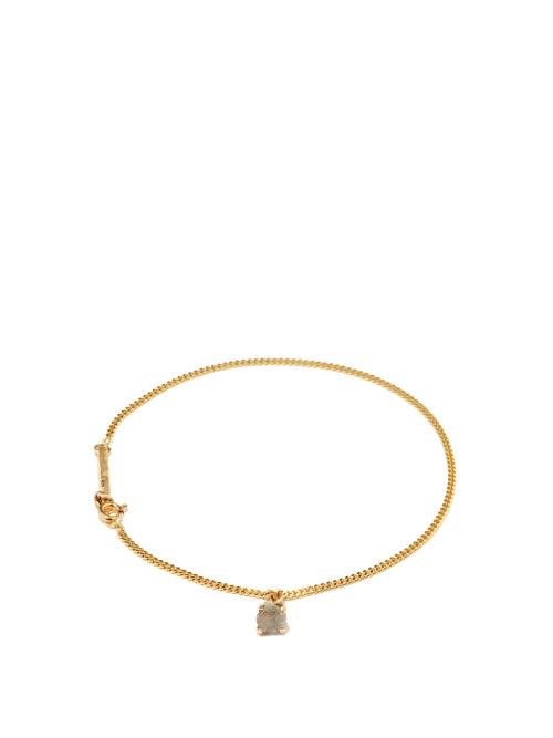 Matchesfashion.com Pearls Before Swine - Spliced Raw-diamond & Gold-plated Bracelet - Mens - Gold