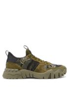 Matchesfashion.com Valentino Garavani - Rockrunner Plus Camouflage-jacquard Trainers - Mens - Khaki Multi
