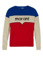 Matchesfashion.com Isabel Marant - Enith Logo Intarsia Cotton Blend Sweater - Mens - Multi