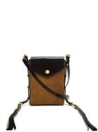 Matchesfashion.com Isabel Marant - Teinsy Suede And Leather Cross Body Bag - Womens - Black Tan