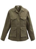Totme - Cargo-pocket Cotton-canvas Jacket - Womens - Khaki