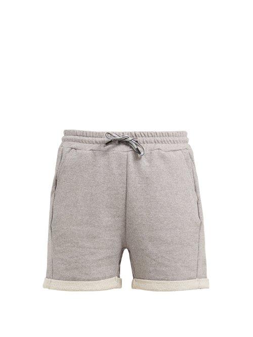 Matchesfashion.com Lndr - Brisk Stretch Cotton Jersey Shorts - Womens - Grey