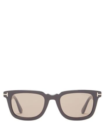 Mens Eyewear Tom Ford Eyewear - Square Acetate Sunglasses - Mens - Black