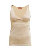 Matchesfashion.com Missoni - V Neck Lurex Tank Top - Womens - Gold