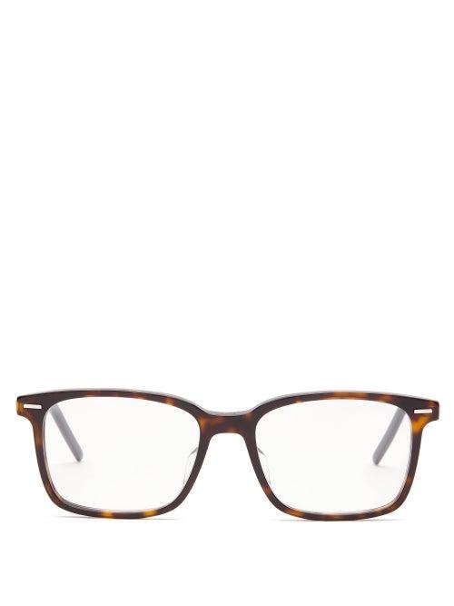 Matchesfashion.com Dior Homme Sunglasses - Technicity 06 Square Acetate Glasses - Mens - Tortoiseshell