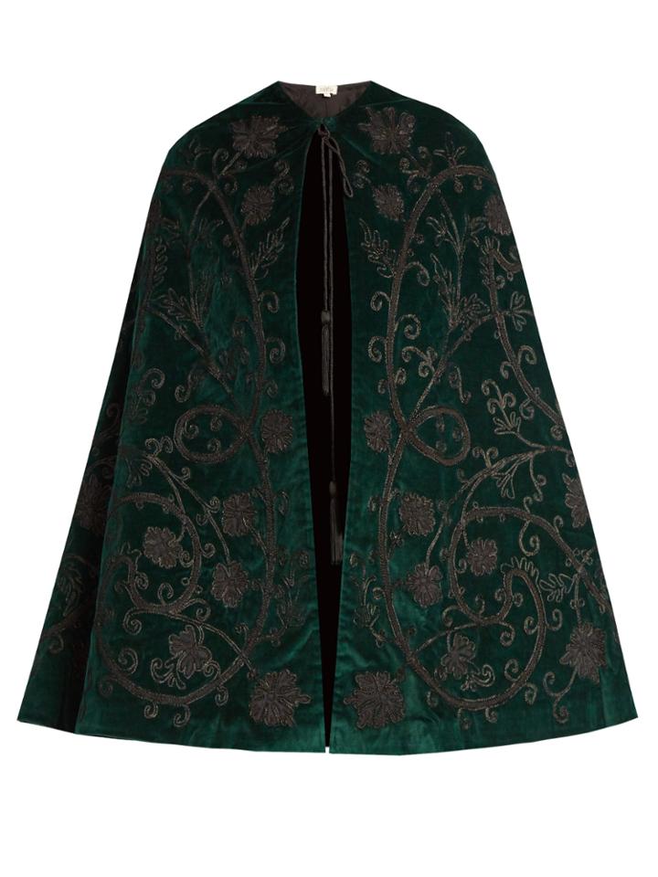 Talitha Velvet Appliqu Cape