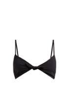 Matchesfashion.com Mara Hoffman - Carla Knotted Bikini Top - Womens - Black