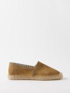 Isabel Marant - Canae Eyelet-embellished Suede Espadrilles - Womens - Taupe