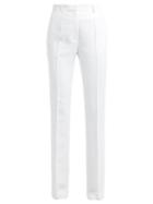 Matchesfashion.com Pallas X Claire Thomson-jonville - Edison High Rise Crepe Trousers - Womens - White