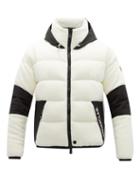Matchesfashion.com Moncler Grenoble - Hooded Down Fleece Jacket - Mens - White Multi