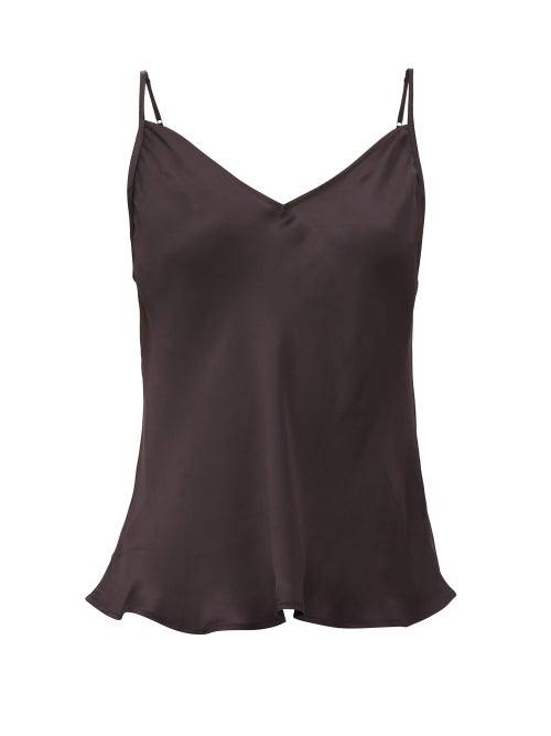 Matchesfashion.com Mes Demoiselles - Lan Satin Camisole - Womens - Black
