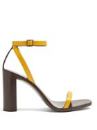 Saint Laurent Loulou Wood And Leather Sandals