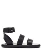Matchesfashion.com Proenza Schouler - Pipe Padded-insole Leather Sandals - Womens - Black