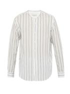 Matchesfashion.com Officine Gnrale - Gaspard Striped Jacquard Cotton Shirt - Mens - White Multi