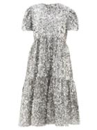 Matchesfashion.com Ashish - Ufo Sequinned Midi Dress - Womens - Silver
