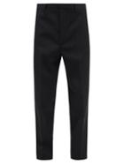 Mens Rtw Jil Sander - High-rise Gabardine Straight-leg Trousers - Mens - Black