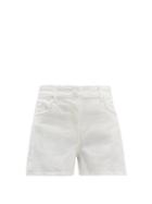 Matchesfashion.com Solid & Striped - Daisy Trim Denim Shorts - Womens - White