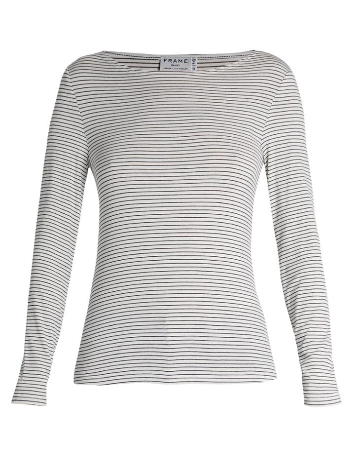 Frame Micro Striped Jersey T-shirt