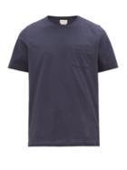 Matchesfashion.com Oliver Spencer - Oli Organic-cotton Jersey T-shirt - Mens - Navy
