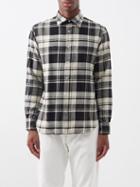Officine Gnrale - Giacomo Plaid Cotton Shirt - Mens - Black Cream