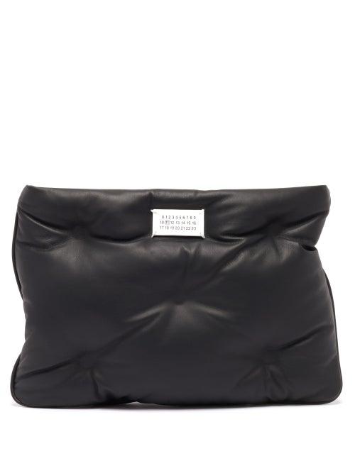 Matchesfashion.com Maison Margiela - Glam Slam Quilted-leather Clutch Bag - Womens - Black