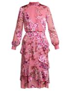 Saloni Isa Inignia Floral Devor Dress