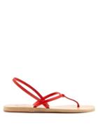 Matchesfashion.com Ancient Greek Sandals - Dorothea Leather Sandals - Womens - Red