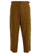 Oliver Spencer Judo Tapered-leg Cropped Linen Trousers