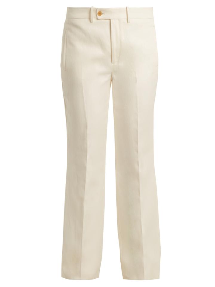 Joseph Costa High-rise Wide-leg Trousers