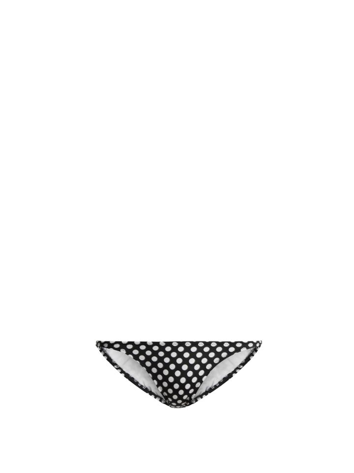 Norma Kamali Eric Polka-dot Print Bikini Briefs