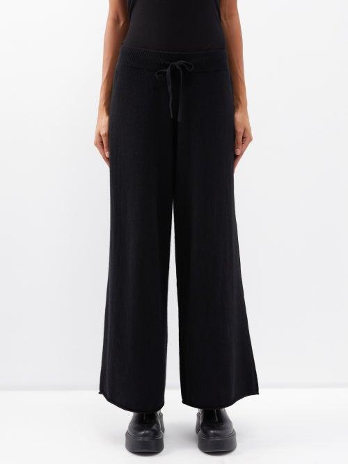 Lisa Yang - Sierra Cashmere Wide-leg Trousers - Womens - Black