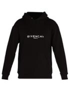 Givenchy Hooded Distressed Logo-print Cotton Sweatshirt