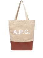 Matchesfashion.com A.p.c. - Axel Canvas And Leather Tote Bag - Mens - Beige