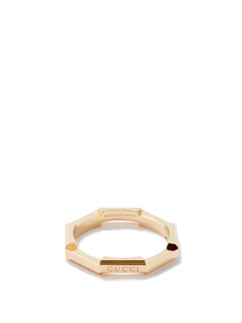 Gucci - Link To Love 18kt Gold Ring - Womens - Yellow Gold
