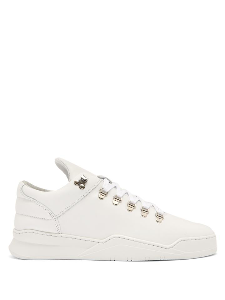 Filling Pieces Mountain Cut Low-top Leather Trainers