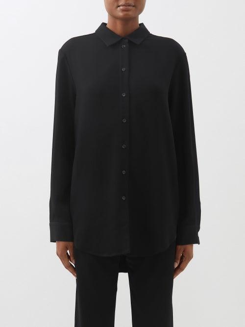 Asceno - London Crepe Shirt - Womens - Black