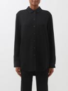 Asceno - London Crepe Shirt - Womens - Black