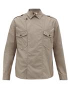 Matchesfashion.com Isabel Marant - Muston Asymmetric Button Utility Shirt - Mens - Grey