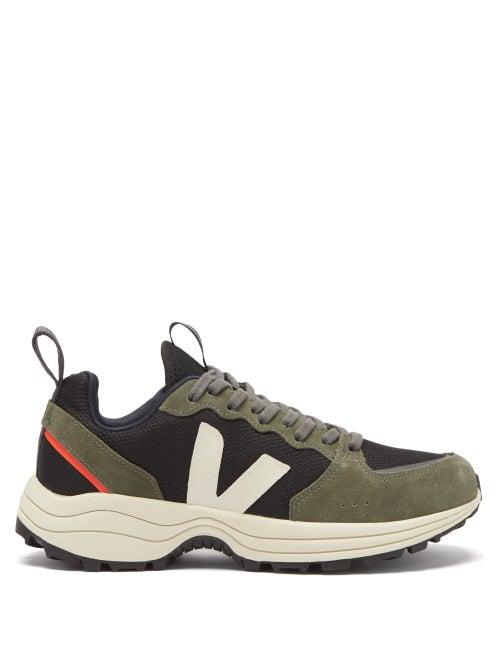 Mens Shoes Veja - Venturi Mesh And Suede Trainers - Mens - Black Multi