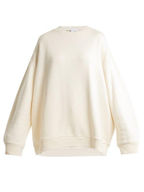 Matchesfashion.com Raey - Crew Neck Japanese Jersey Sweatshirt - Womens - Ivory
