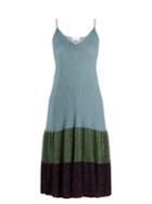 Redvalentino Metallic Ribbed-knit Dress