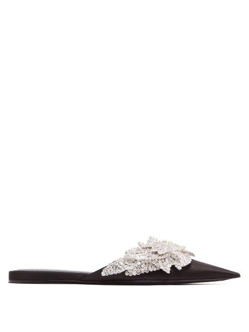 Matchesfashion.com Balenciaga - Slash Slides - Womens - Black