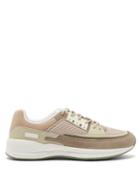Matchesfashion.com A.p.c. - Herbert Mesh And Suede Trainers - Mens - Beige