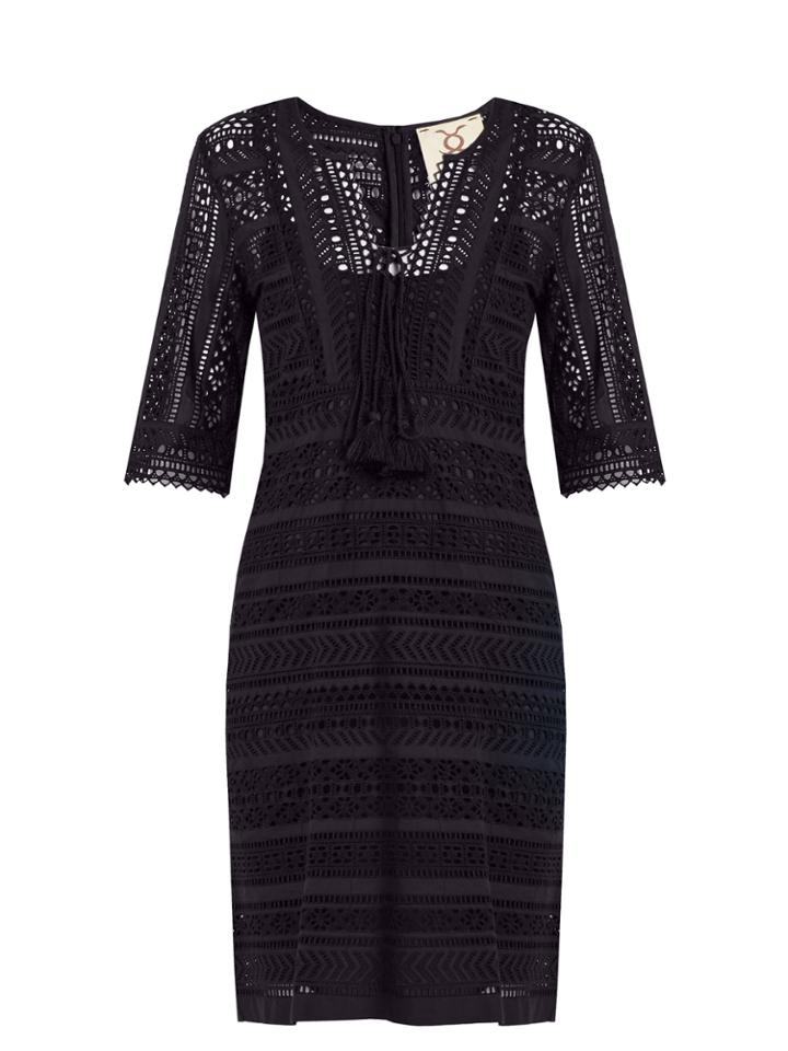 Figue Marlin Broderie-anglaise Cotton Mini Dress