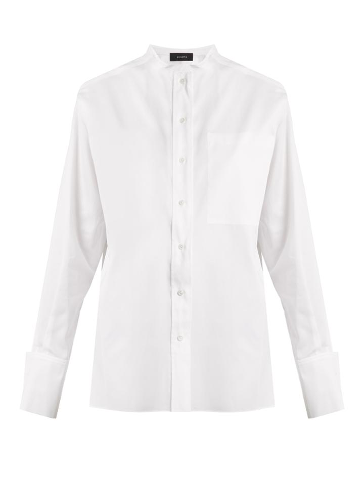 Joseph Odda Double-layered Cotton-poplin Shirt