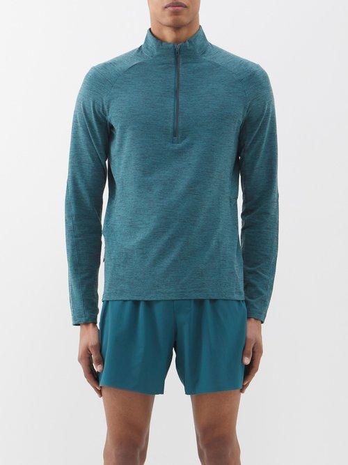 Lululemon - Surge Half-zip Jersey Top - Mens - Green Multi